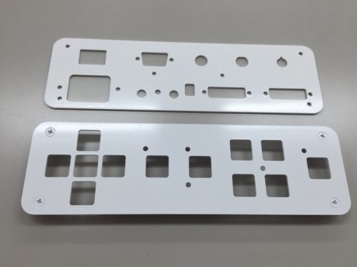 リモコンパネルの工業塗装事例